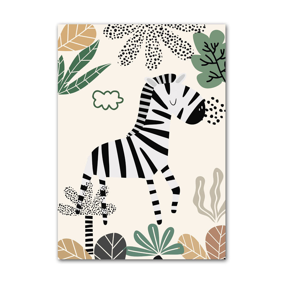 Poster Kinderzimmer Dschungel Tiere Hakuna Matata Löwe Tiger I Kinderz –  justgoodmood