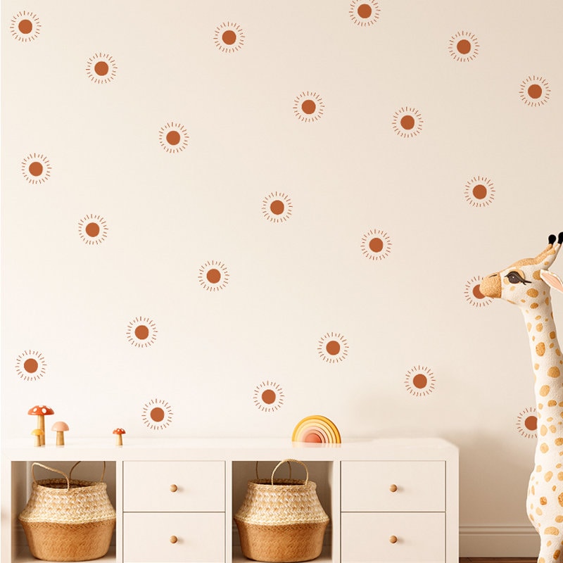 Sticker Kinderzimmer Wandaufkleber Boho Stil I Wand Deko I Wandtattoos I Babyzimmer Wand Deko I Sticker Set I 36 Stück