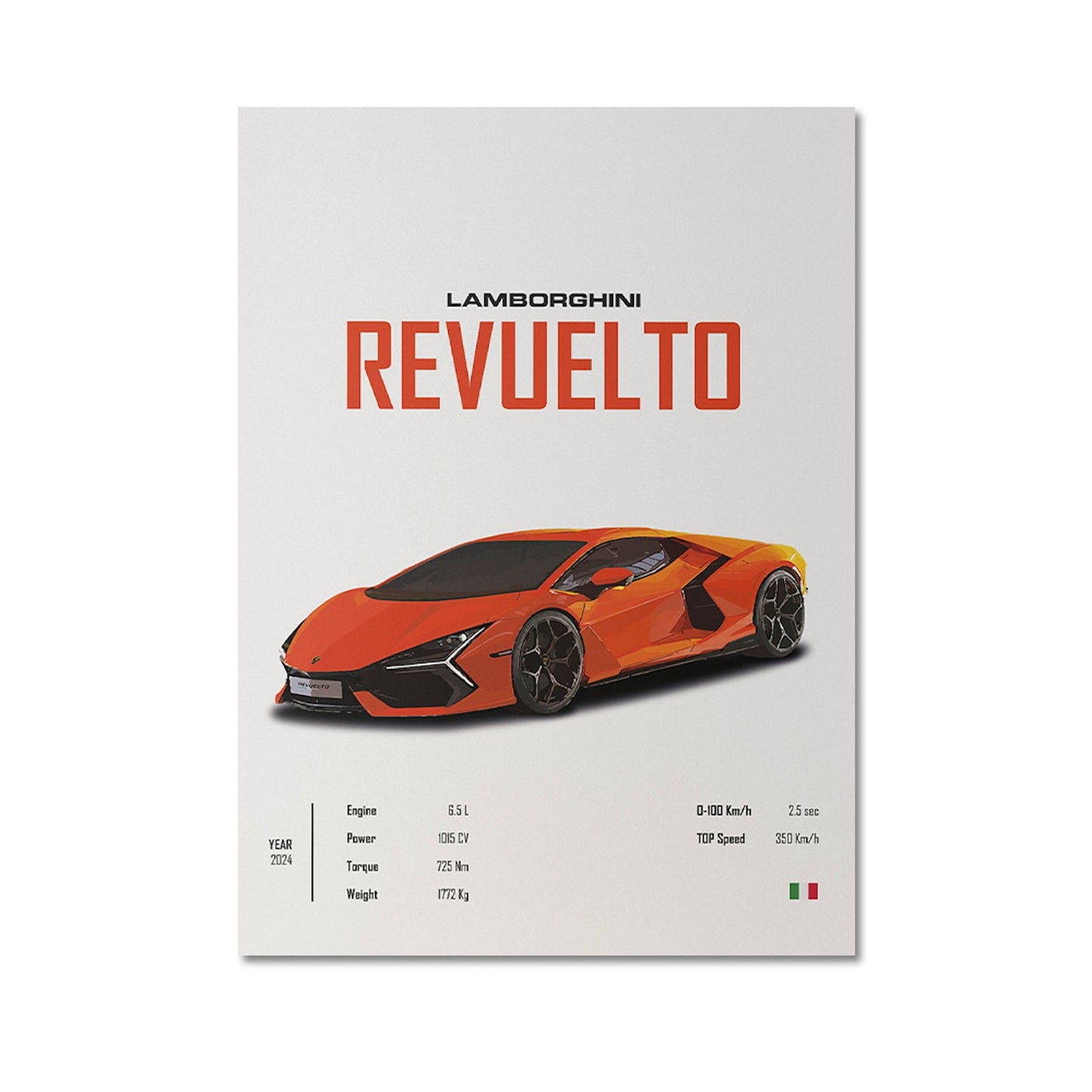 Poster Sportwagen Mclaren Lamborghini Porsche Klassiker Legenden  I Geschenk für ihn I Wohnzimmmer & Büro I Wand Deko I Print ohne Rahmen