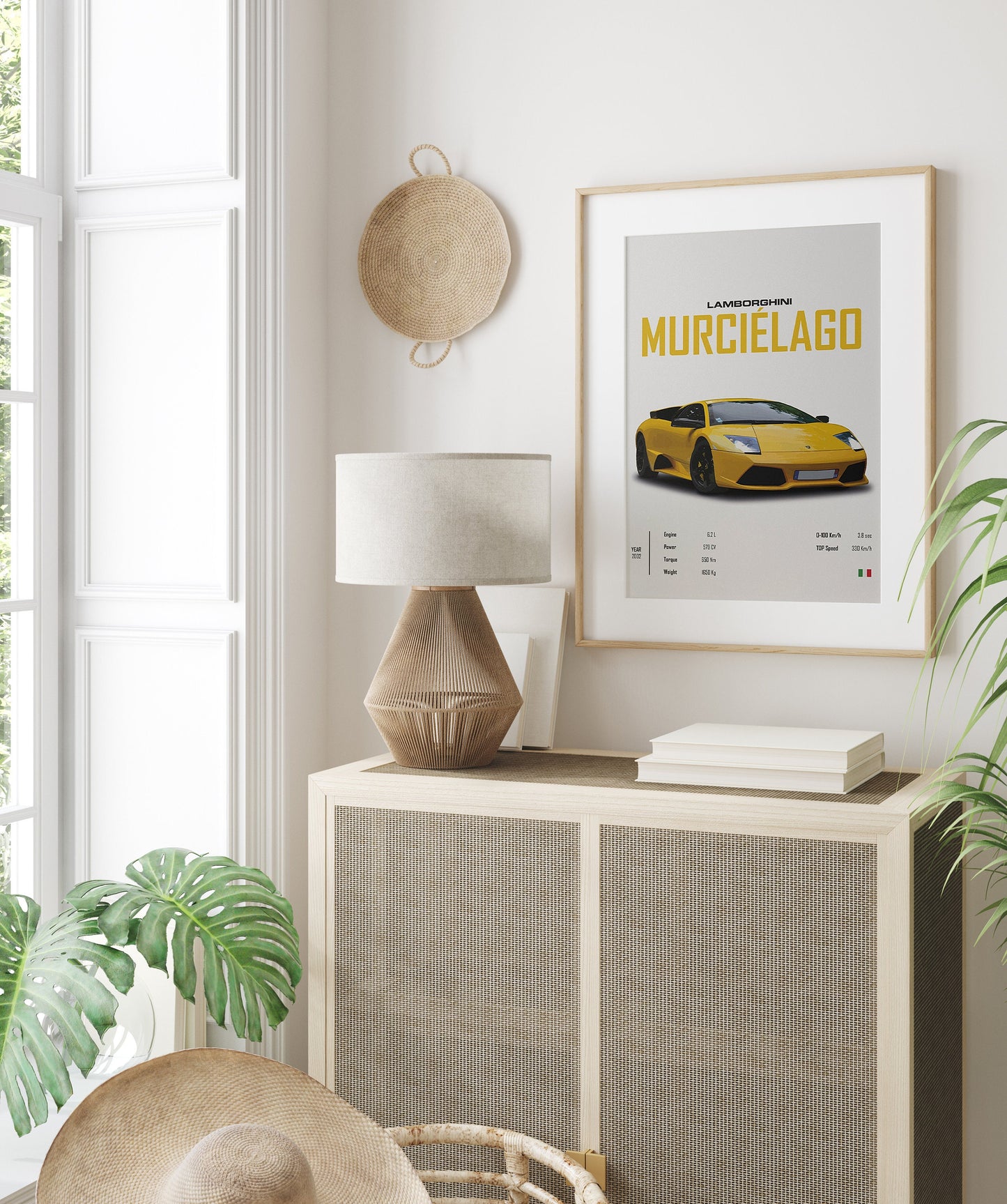 Poster Sportwagen LAMBORGHINI Murcielago Svj MCLAREN Senna Sportauto I Geschenk für ihn I Wohnzimmmer & Büro I Wand Deko I Print ohne Rahmen