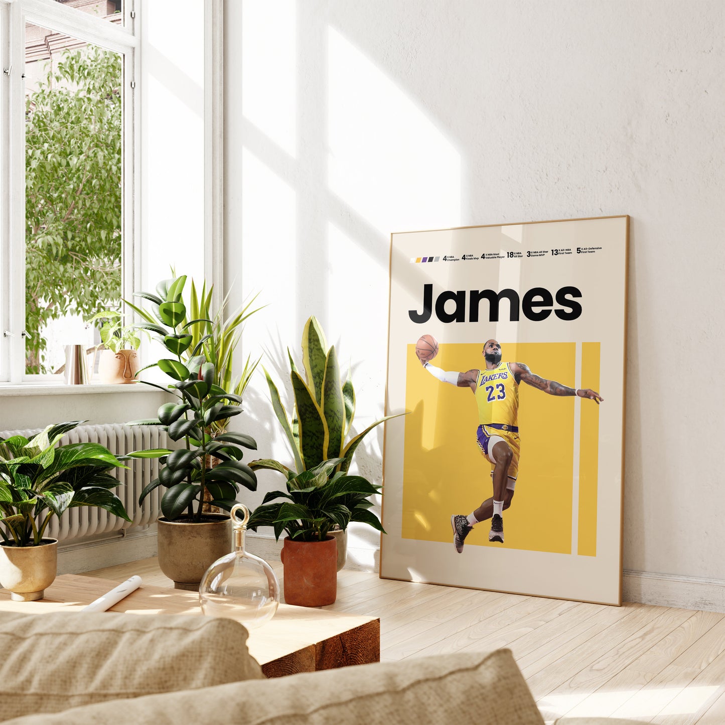 MICHAEL JORDAN Poster I NBA Goats I Air Jordan I Mid Century Modern I Wanddeko Schlafzimmer & Wohnzimmer I  I Kunstdruck ohne Rahmen