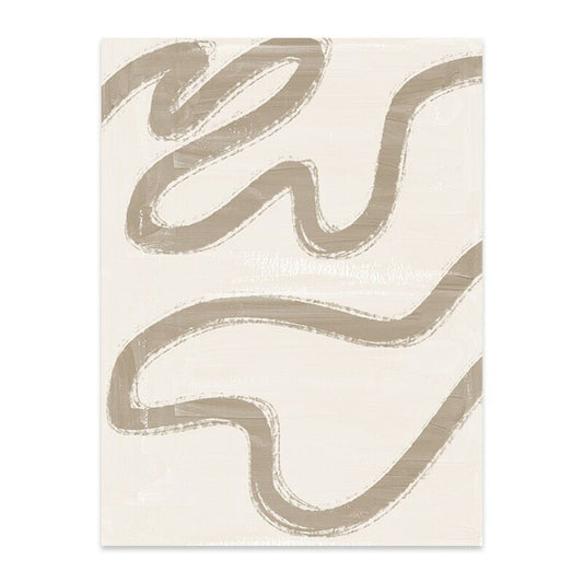 Poster Abstrakt Boho mit Linien und Geomertrischen Formen als Deko Print ohne Rahmen - justgoodmood