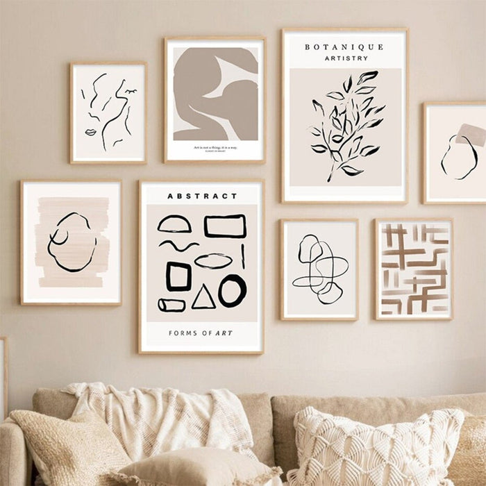 JUSTGOODMOOD Poster Abstrakt – Premium Wandkunst