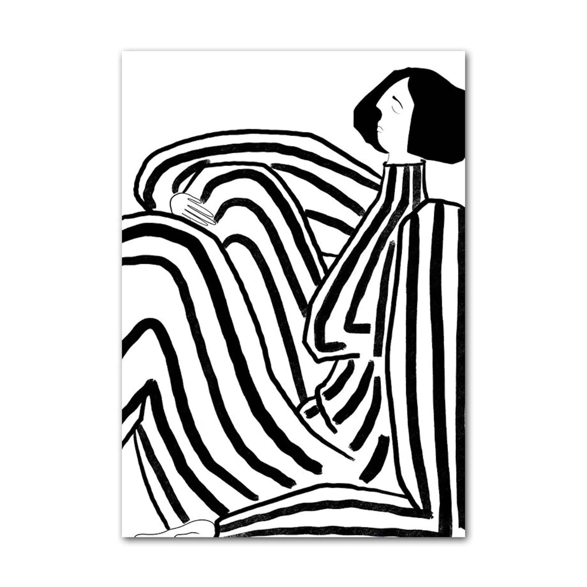 Poster Abstrakt Gallerie Wand als Deko Print ohne Rahmen - justgoodmood