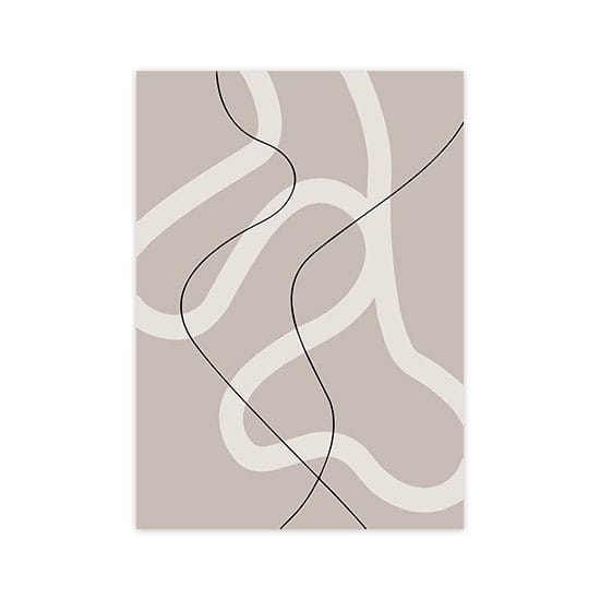Poster Abstrakt Schwarz Beige I Inspirierende Sprüche I Wandbilder Wohnzimmer & Schlafzimmer I Deko Print Bilder I ohne Rahmen - justgoodmood