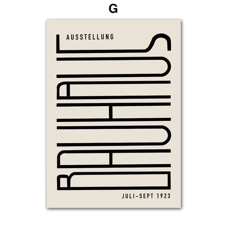 Poster Bauhaus Wandkunst Vintage Grün I Wandbilder Wohnzimmer & Schlafzimmer I Deko Print Bilder I ohne Rahmen - justgoodmood