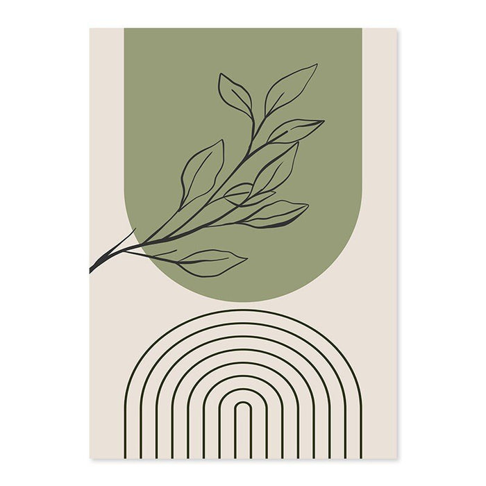 JUSTGOODMOOD Poster Blätter – Premium Baumwollprint