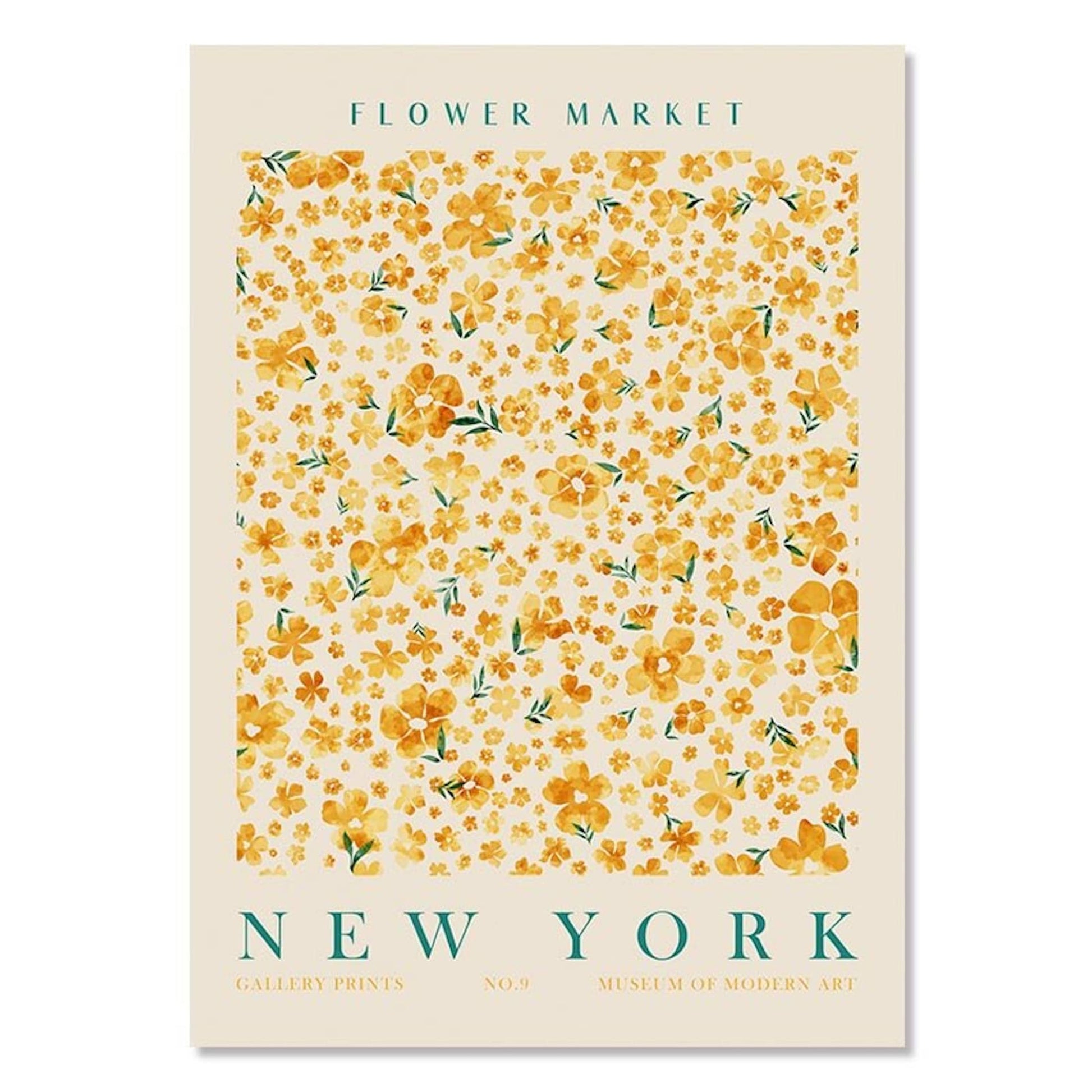 Poster Blumen Markt Botanische Bilder New York Paris Madrid London und Amsterdam als Deko Print ohne Rahmen - justgoodmood