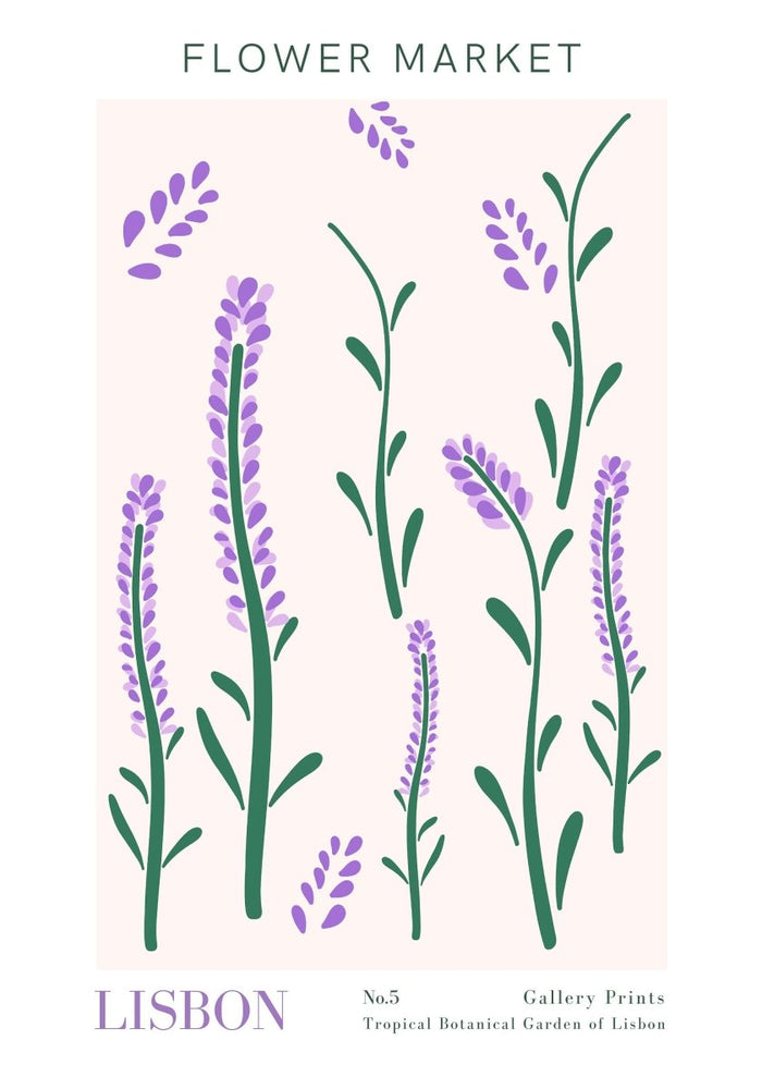 JUSTGOODMOOD Poster Blumen Markt – Canvas Wanddeko