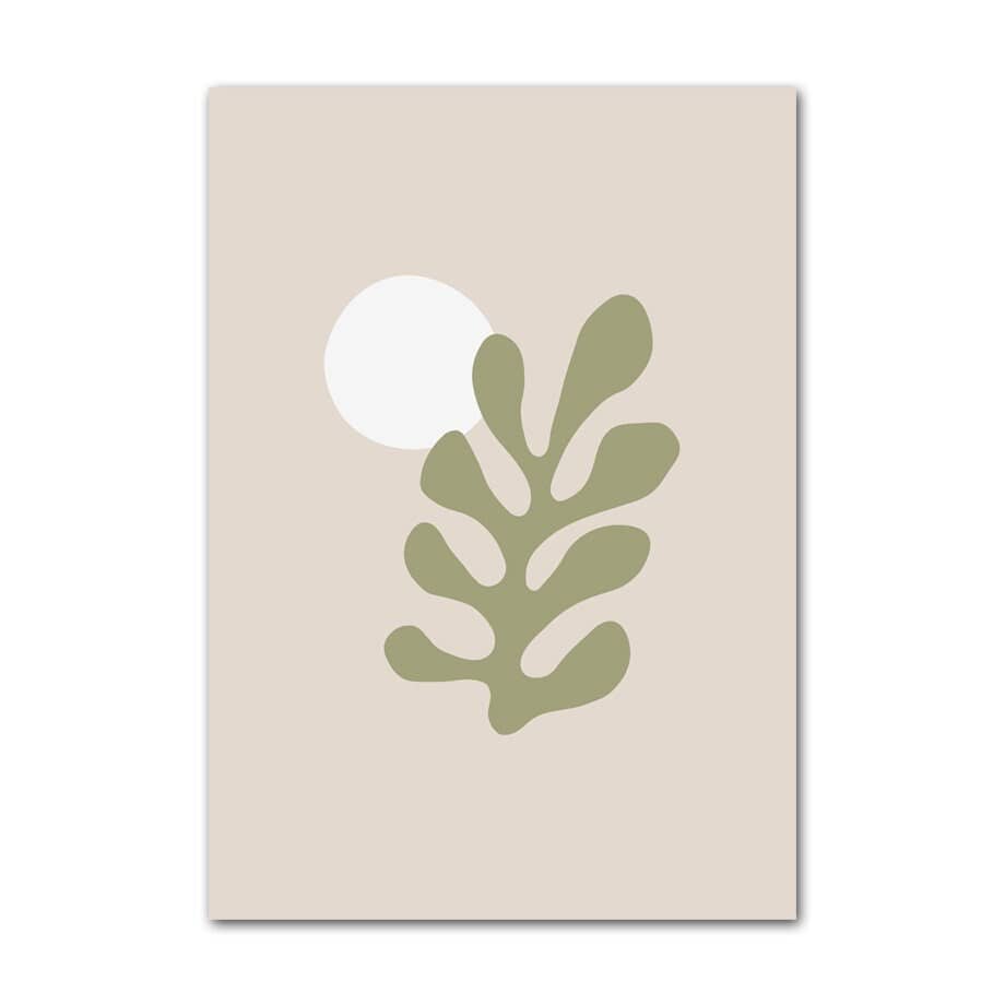 Poster Boho Abstrakt Berggrün | Bilder Wohnzimmer | Wandbilder Schlafzimmer | Deko Print ohne Rahmen | Bilder Set Kunstdruck - justgoodmood