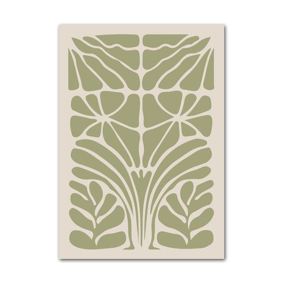 Poster Boho Abstrakt Berggrün | Bilder Wohnzimmer | Wandbilder Schlafzimmer | Deko Print ohne Rahmen | Bilder Set Kunstdruck - justgoodmood