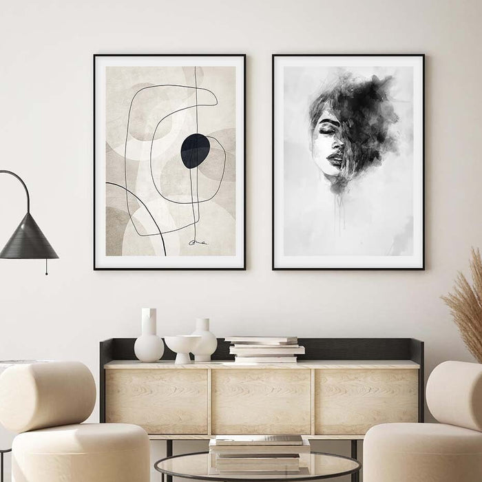 JUSTGOODMOOD Boho Poster – Premium Baumwoll-Kunstdruck