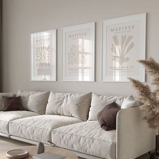 Poster Boho Abstrakt Matisse Berggruen & Cie I Bilder Wohnzimmer | Wandbilder Schlafzimmer | Deko Print ohne Rahmen | Bilder Set Kunstdruck - justgoodmood