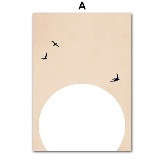 Poster Boho Abstrakt Pflanzen I Bilder Wohnzimmer | Wandbilder Schlafzimmer | Deko Print ohne Rahmen | Bilder Set Kunstdruck - justgoodmood