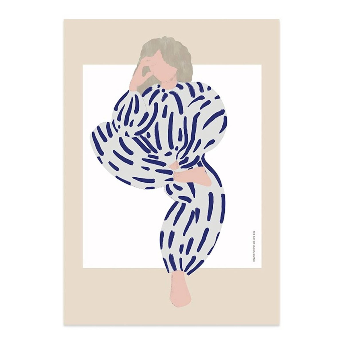 Poster Boho Abstrakte Linien und Frauen Kurven Körper Formen als Print ohne Rahmen - justgoodmood