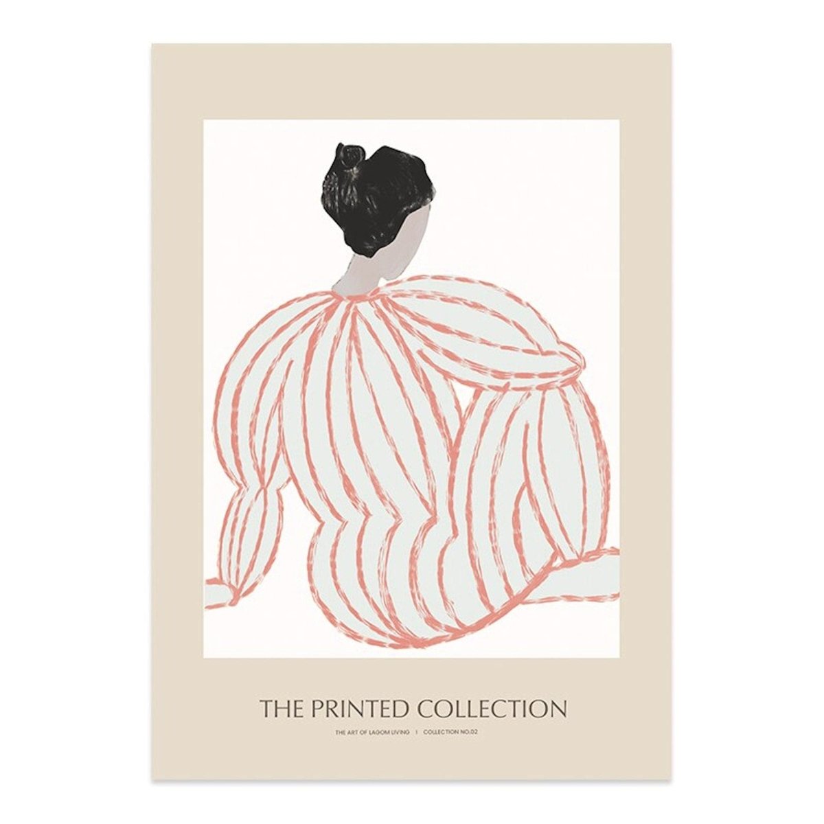 Poster Boho Abstrakte Linien und Frauen Kurven Körper Formen als Print ohne Rahmen - justgoodmood