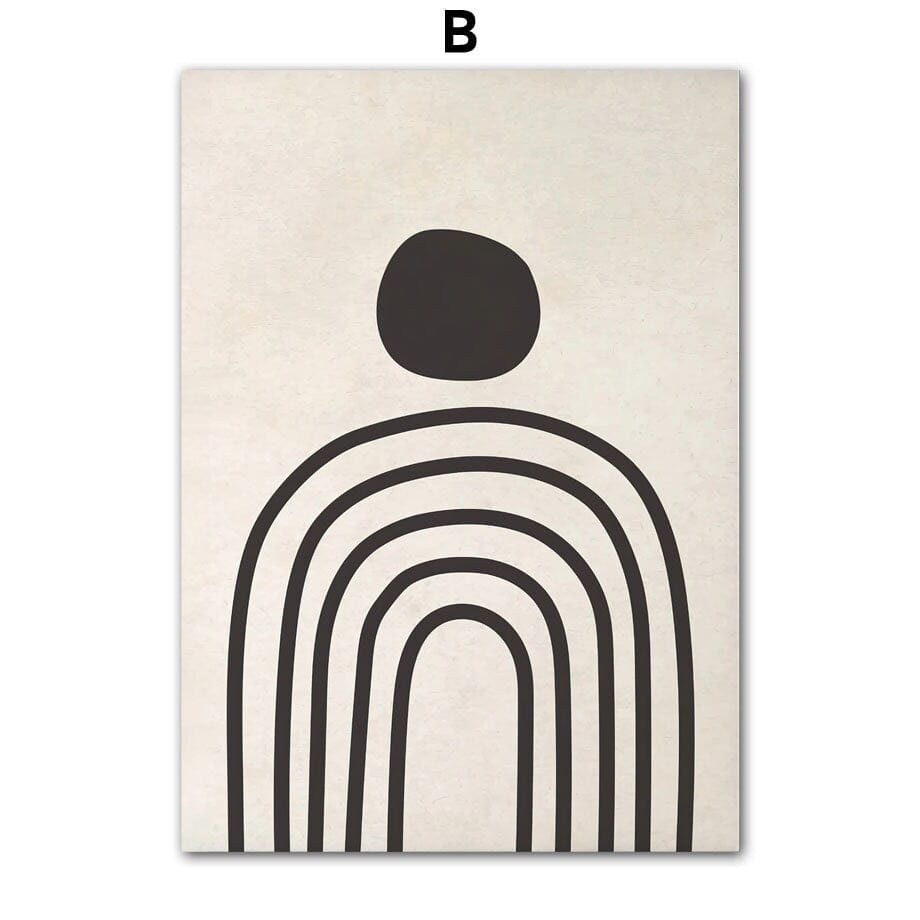 Poster Boho Abtrakt Boho I Home | Bilder Wohnzimmer | Wandbilder Schlafzimmer | Deko Print ohne Rahmen | Bilder Set Kunstdruck - justgoodmood