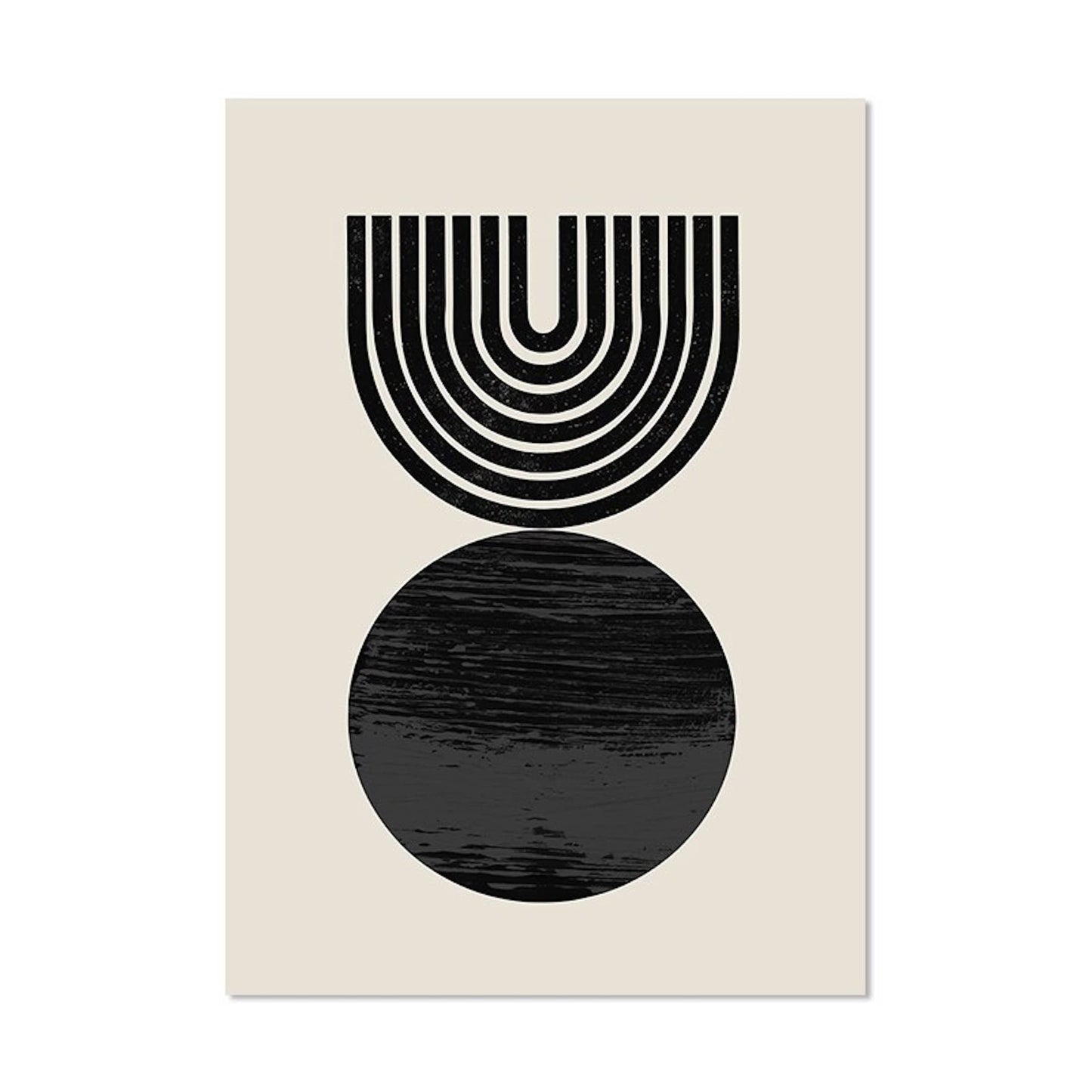Poster Boho in Senffarben und Ockarfarben als Deko Print ohne Rahmen - justgoodmood