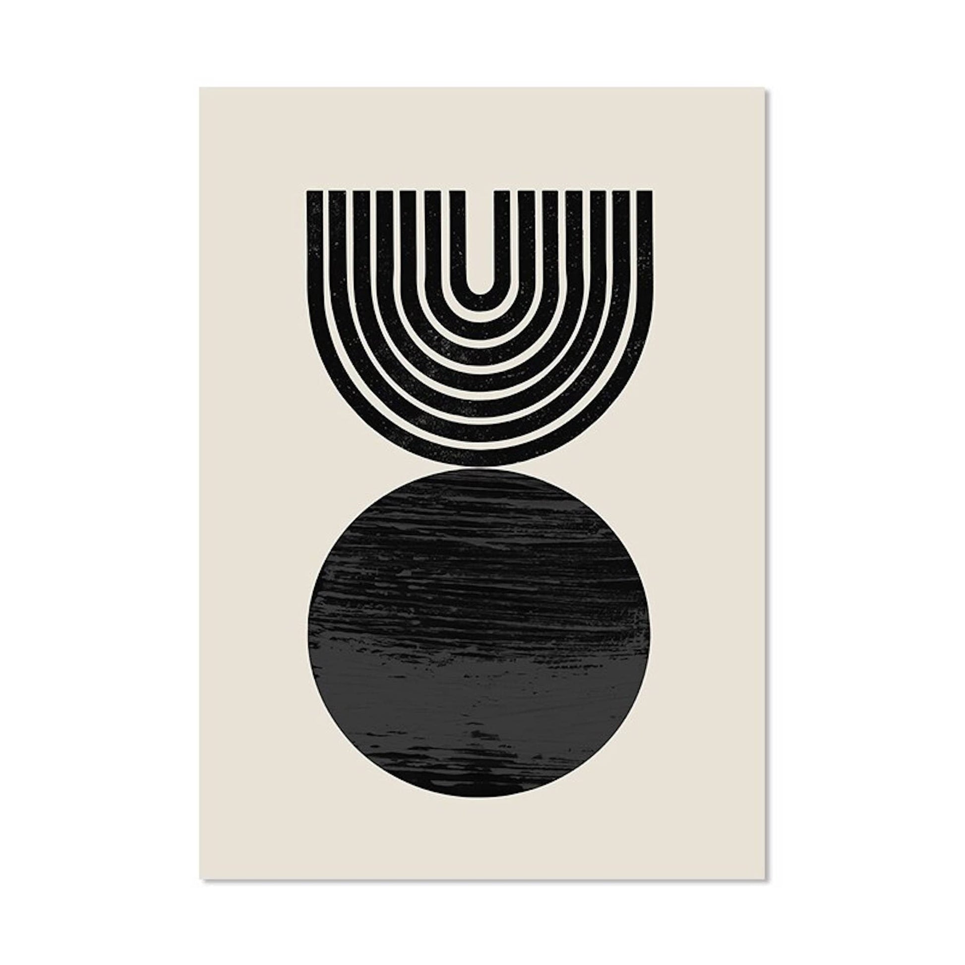Poster Boho in Senffarben und Ockarfarben als Deko Print ohne Rahmen - justgoodmood