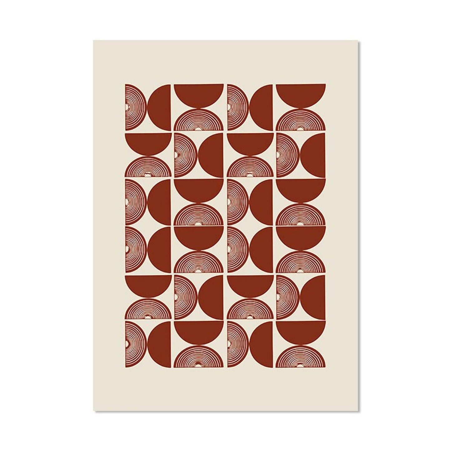 Poster Boho in Senffarben und Ockarfarben als Deko Print ohne Rahmen - justgoodmood