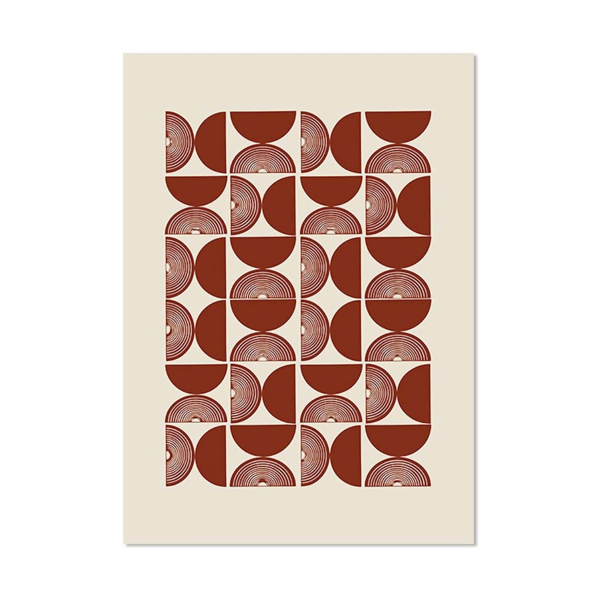 Poster Boho in Senffarben und Ockarfarben als Deko Print ohne Rahmen - justgoodmood