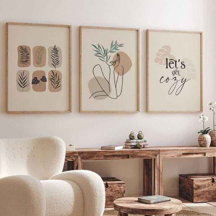 Boho Poster 'lets go cozy' – Premium Baumwollprint
