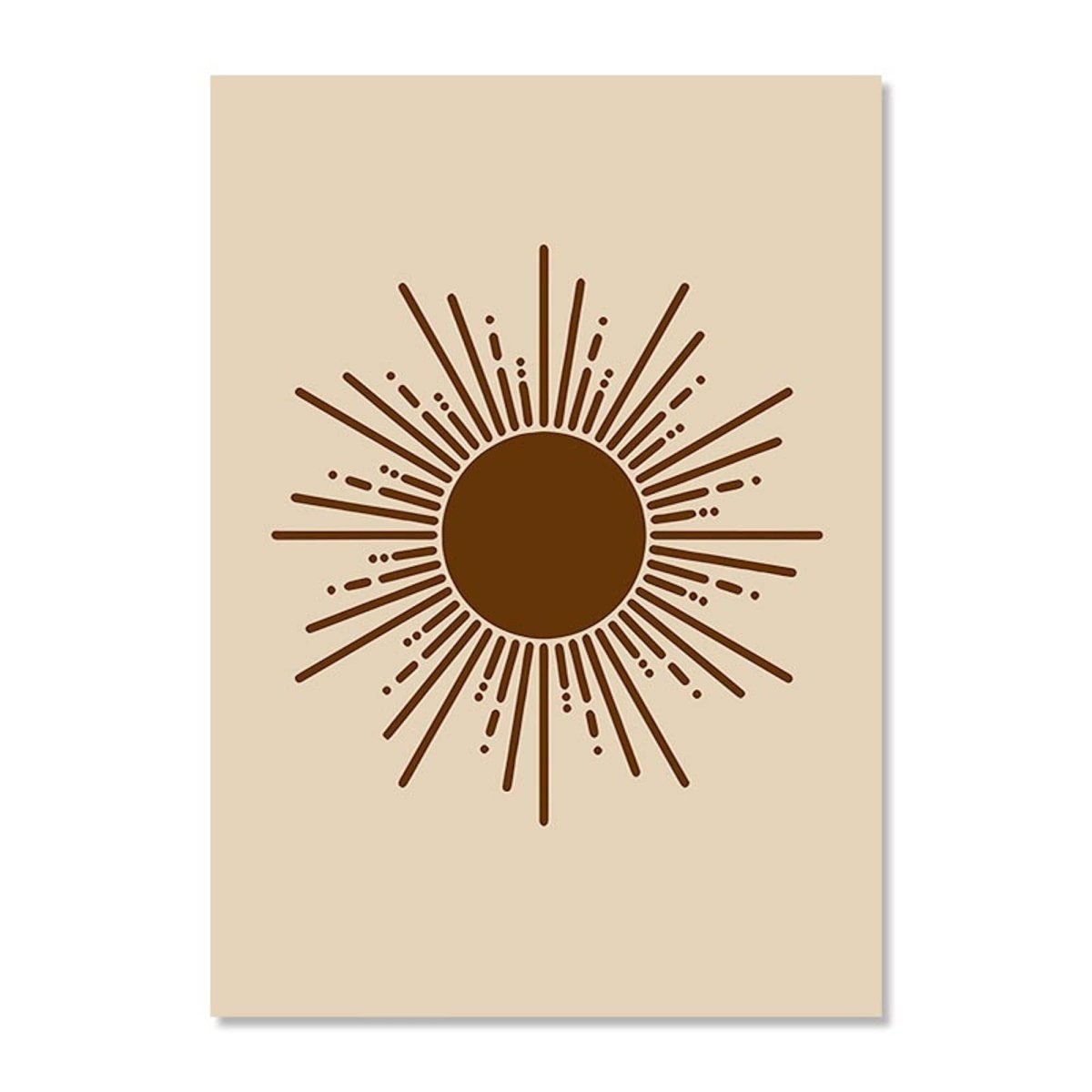 Poster Boho Linien Abstrakt Botanik | Bilder Wohnzimmer | Wandbilder Schlafzimmer | Deko Print ohne Rahmen | Bilder Set Kunstdruck - justgoodmood