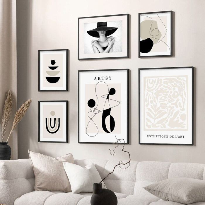 Premium Boho Poster auf Baumwollcanvas – JUSTGOODMOOD