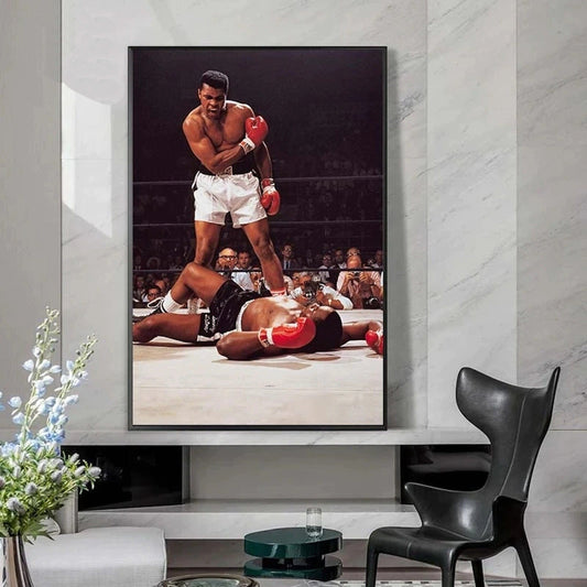 Poster Boxer Muhammad Ali Größter aller Zeiten in verschiedenen Farben als Deko Print ohne Rahmen - justgoodmood