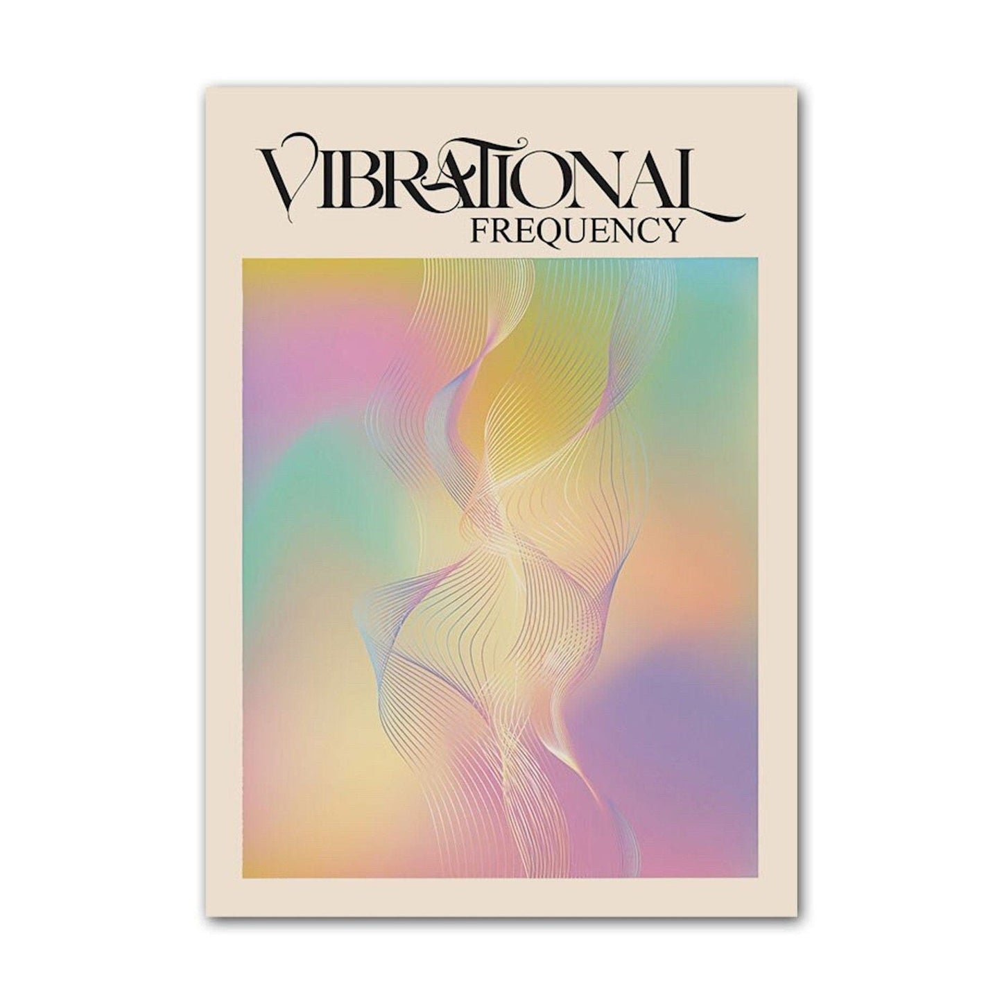 Poster Emotionale Intelligenz, Schwingungs Frequenz als Deko Print ohne Rahmen - justgoodmood