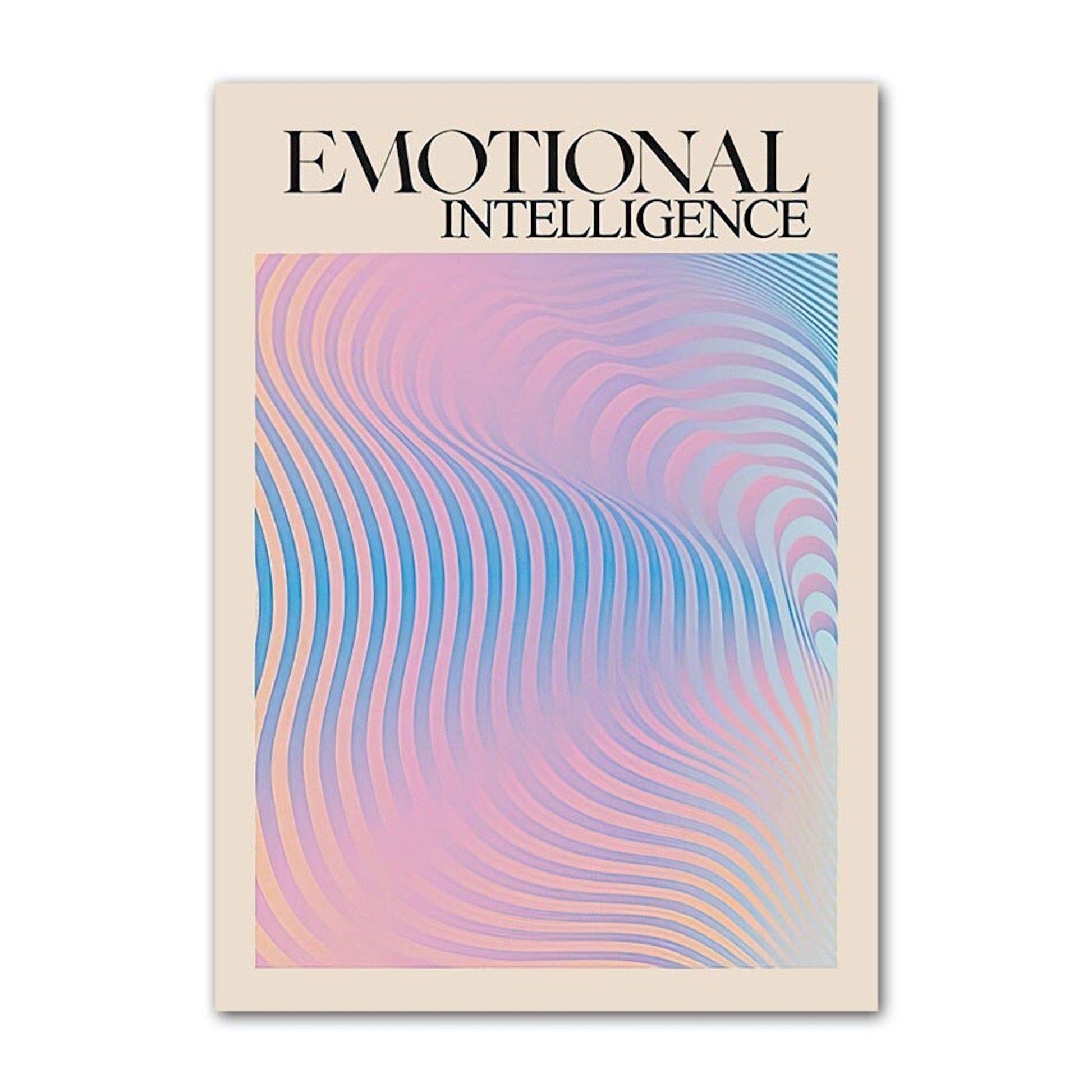 Poster Emotionale Intelligenz, Schwingungs Frequenz als Deko Print ohne Rahmen - justgoodmood
