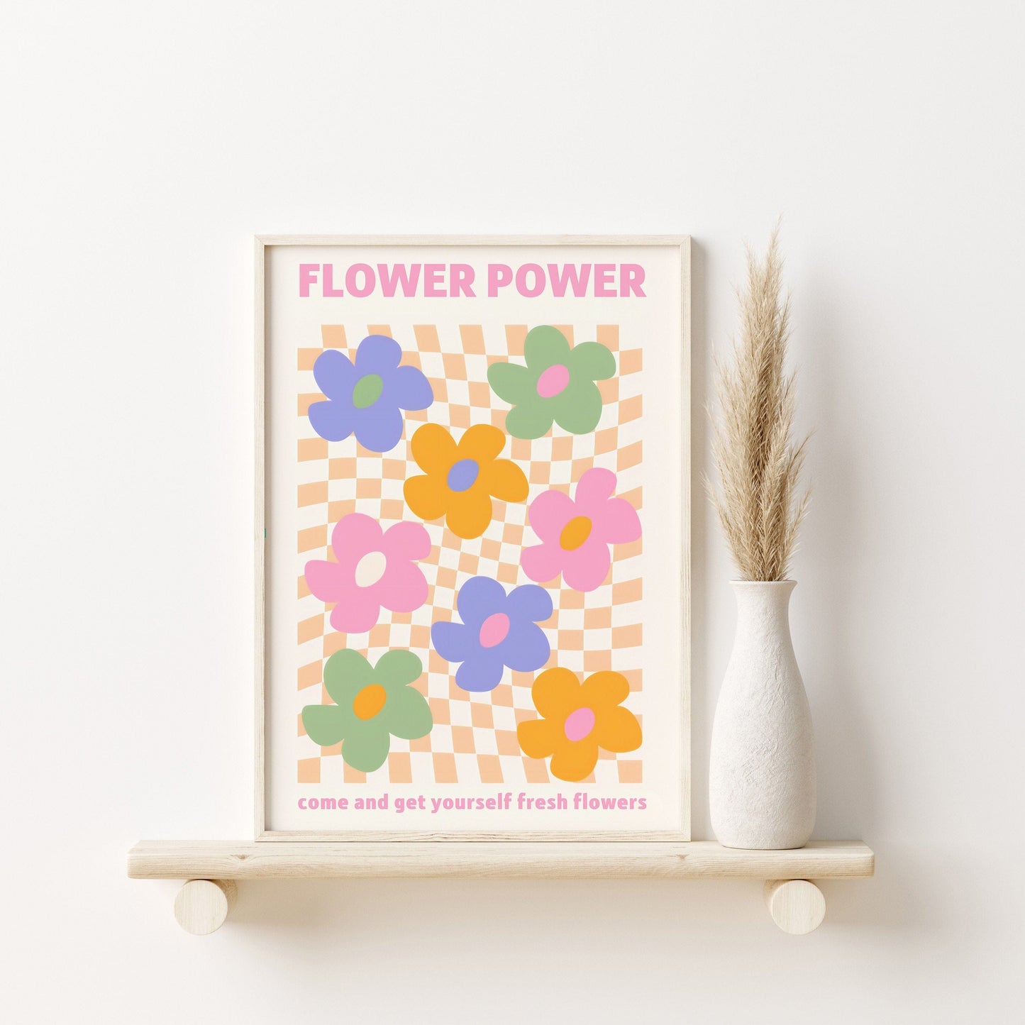 Poster Flower Market Blumen | Botanische Wand Kunst I Wandbilder Wohnzimmer Küche Schlafzimmer Flur | Kunst Druck I ohne Rahmen - justgoodmood