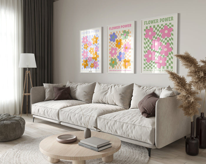 Flower Market Poster – Edles Baumwollcanvas