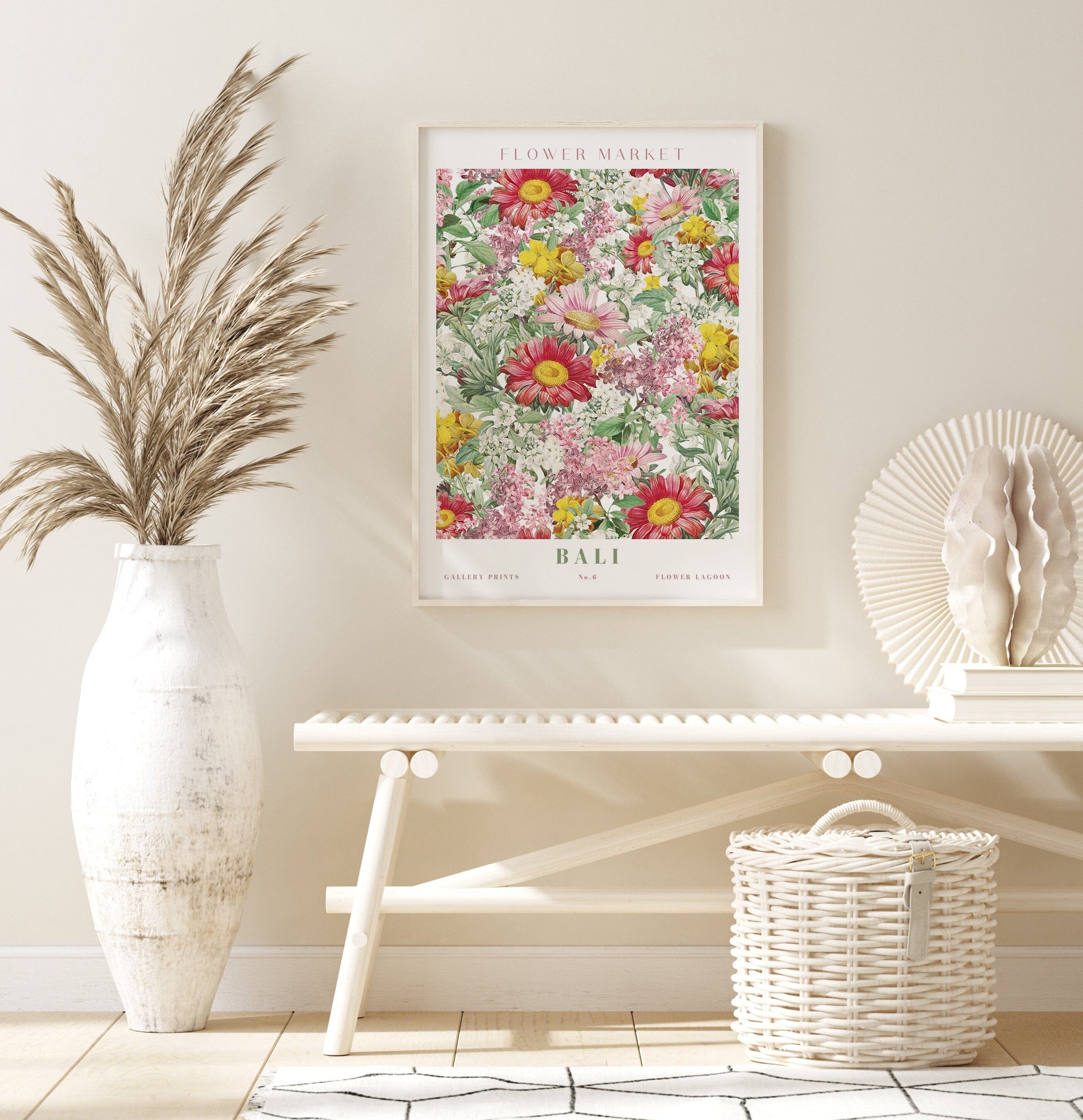 Poster Flower Market Blumen Edition V3 | Botanische Wand Kunst I Wandbilder Wohnzimmer Küche Schlafzimmer Flur | Kunst Druck I ohne Rahmen - justgoodmood