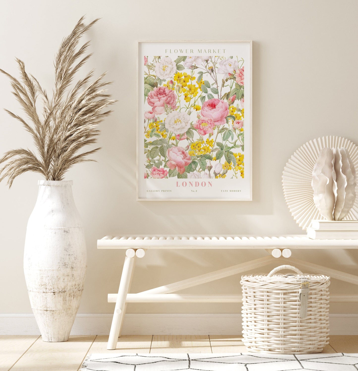 Poster Flower Market Blumen Edition V3 | Botanische Wand Kunst I Wandbilder Wohnzimmer Küche Schlafzimmer Flur | Kunst Druck I ohne Rahmen - justgoodmood