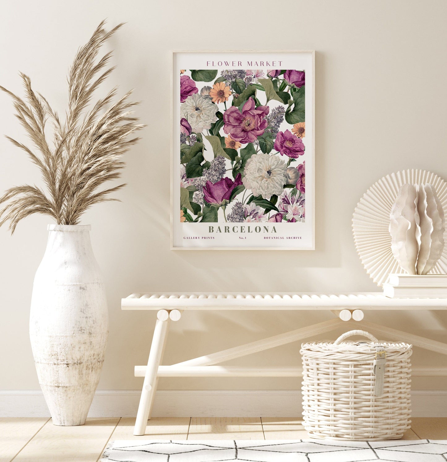 Poster Flower Market Blumen Edition V3 | Botanische Wand Kunst I Wandbilder Wohnzimmer Küche Schlafzimmer Flur | Kunst Druck I ohne Rahmen - justgoodmood