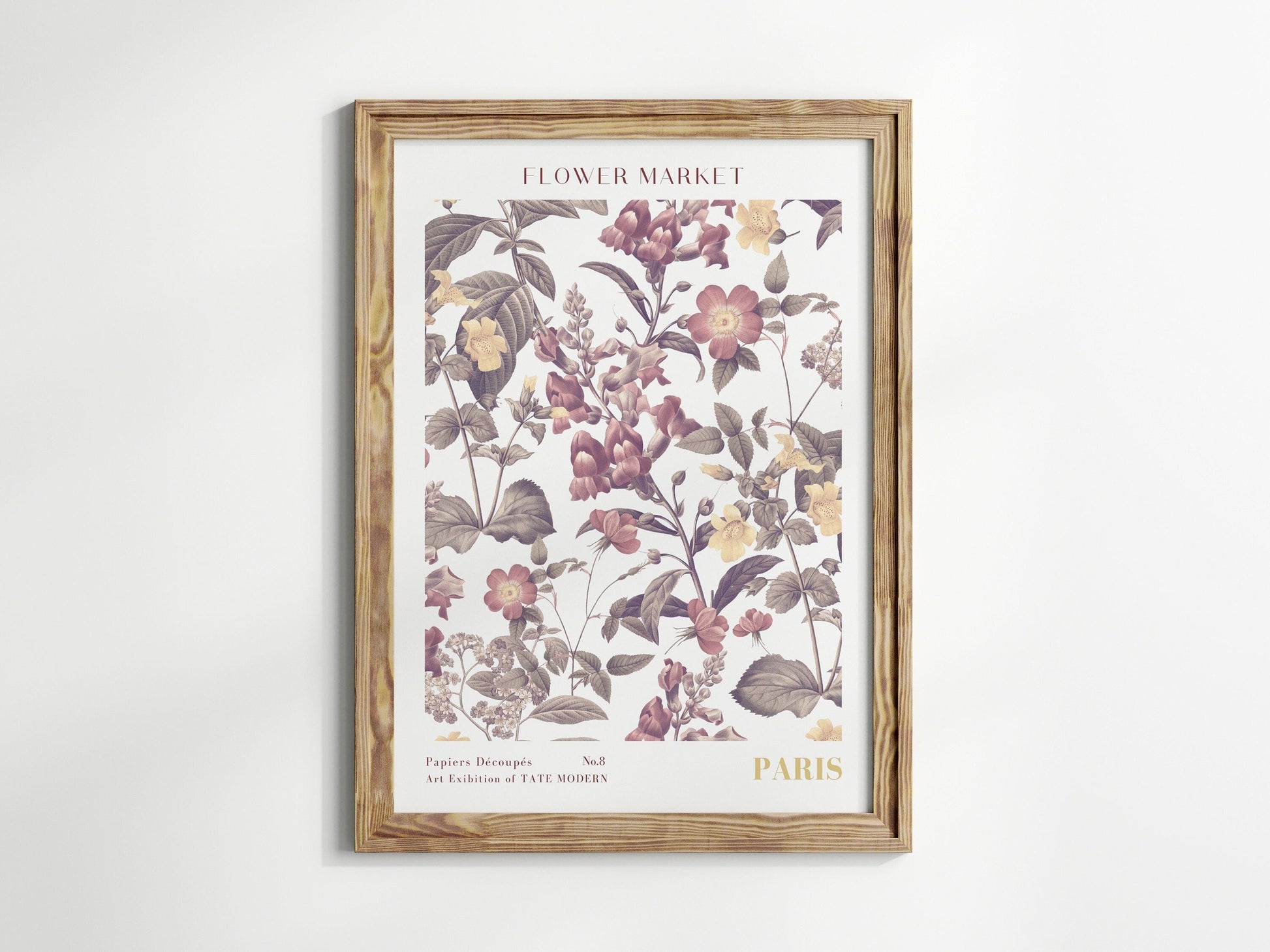 Poster Flower Market Blumen V2 | Botanische Wand Kunst I Wandbilder Wohnzimmer Küche Schlafzimmer Flur | Kunst Druck I ohne Rahmen - justgoodmood