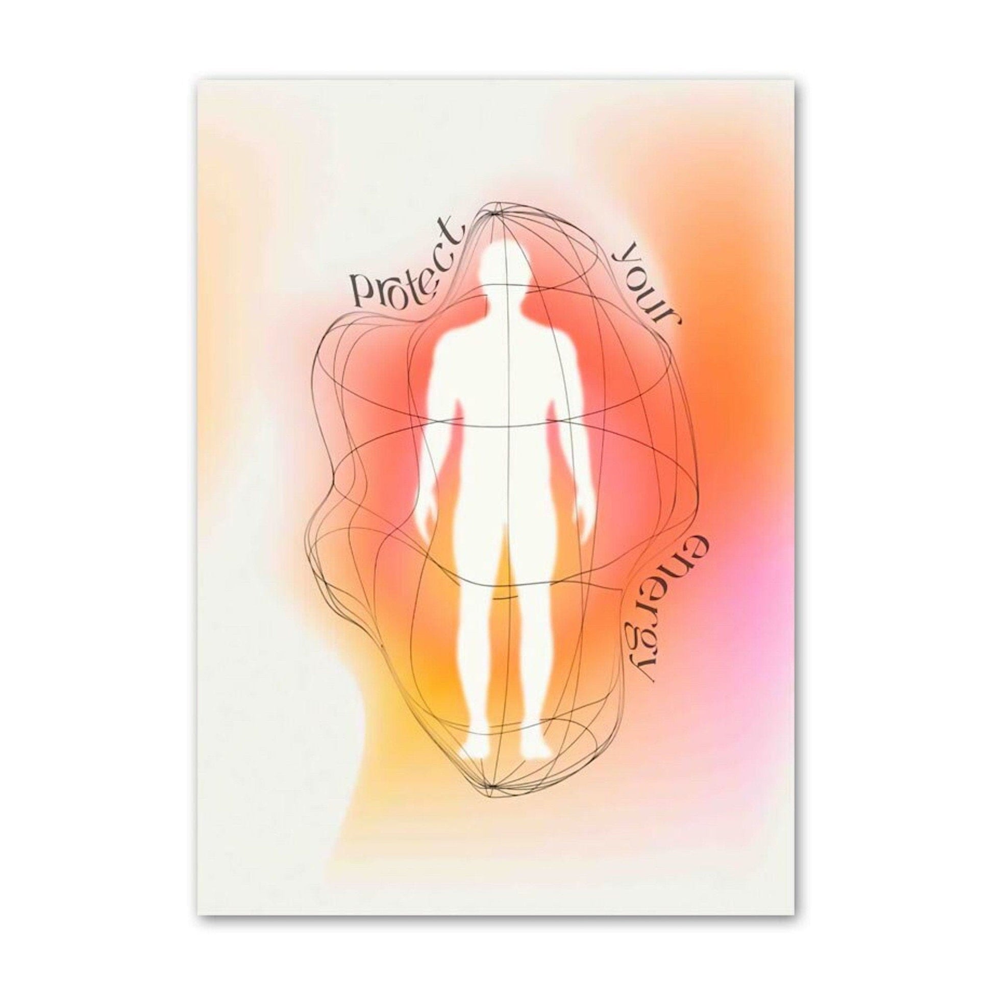 Poster Fokussieren, Gleichgewicht und Energie als Deko Print ohne Rahmen - justgoodmood