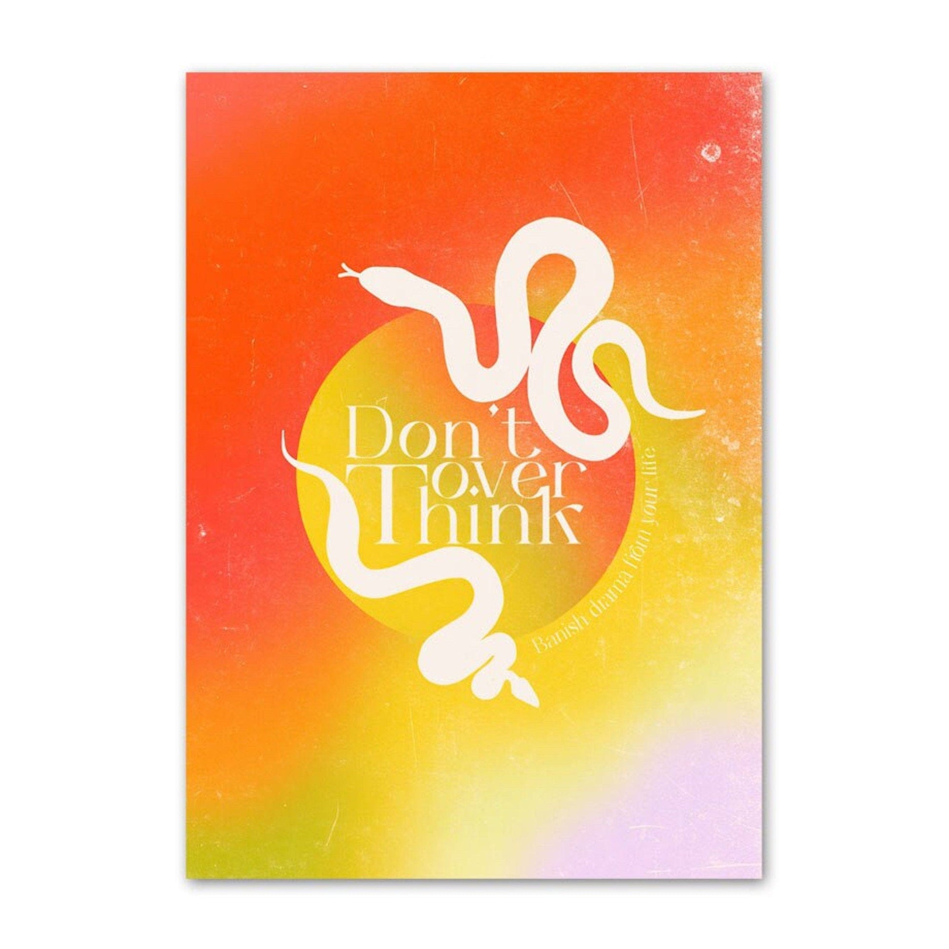 Poster Fokussieren, Gleichgewicht und Energie als Deko Print ohne Rahmen - justgoodmood