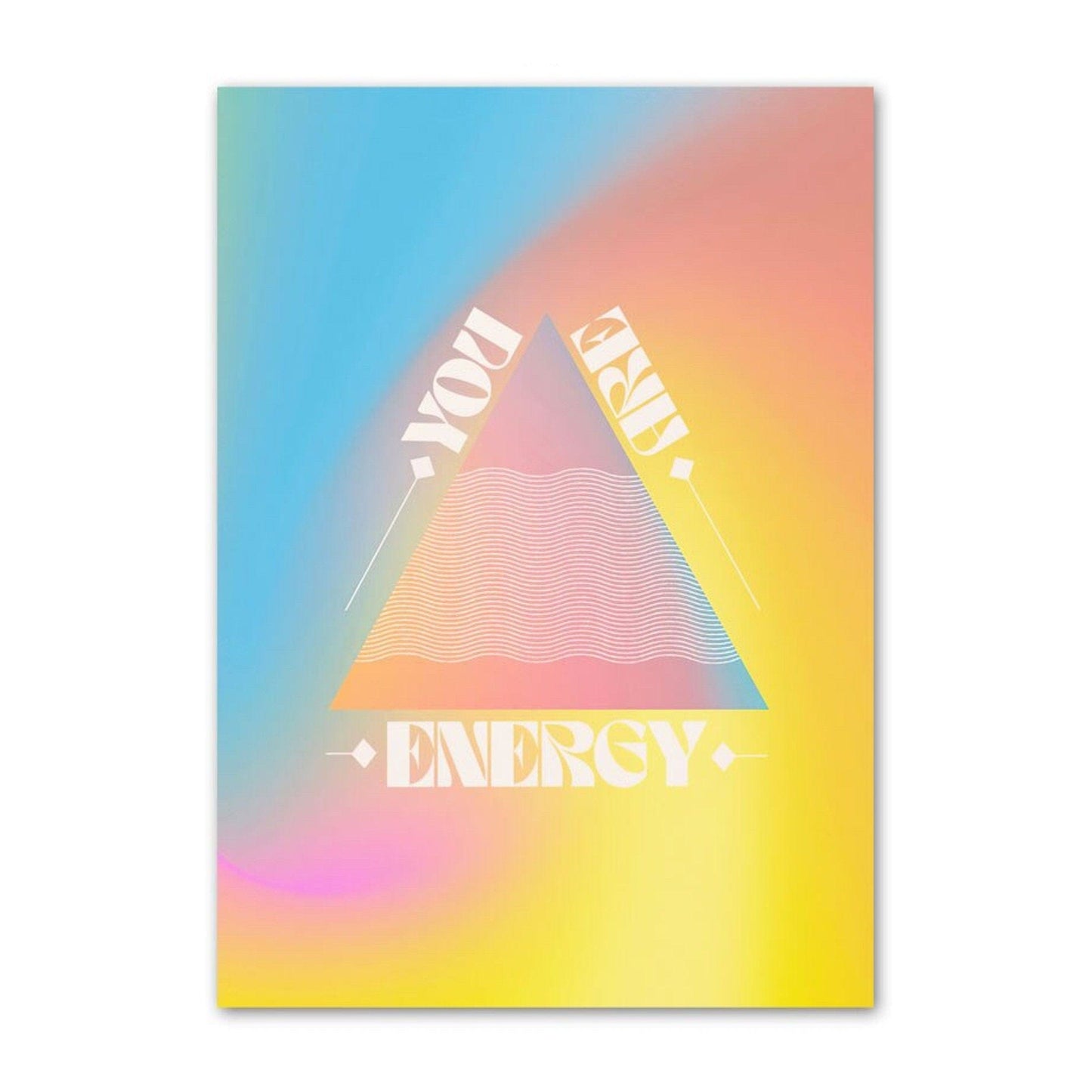 Poster Fokussieren, Gleichgewicht und Energie als Deko Print ohne Rahmen - justgoodmood