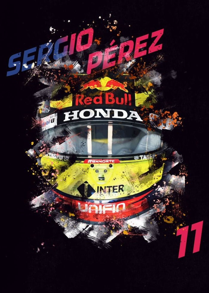 JUSTGOODMOOD F1 Helme Poster – Edle Baumwollqualität