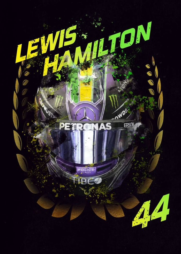 JUSTGOODMOOD F1 Helm Poster – Hochwertige Leinwand