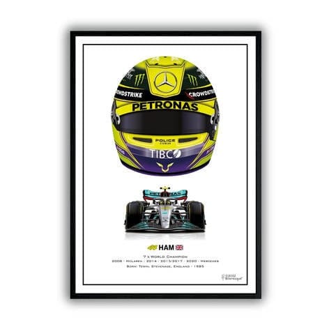 Poster Formel 1 Helme Rennfahrer Gewinner I Deko Print ohne Rahmen - justgoodmood