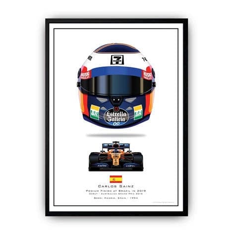 Poster Formel 1 Helme Rennfahrer Gewinner I Deko Print ohne Rahmen - justgoodmood