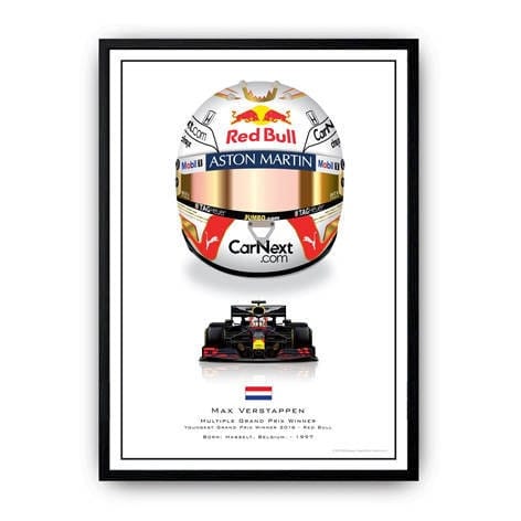 Poster Formel 1 Helme Rennfahrer Gewinner I Deko Print ohne Rahmen - justgoodmood