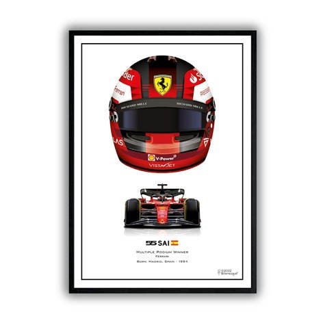 Poster Formel 1 Helme Rennfahrer Gewinner I Deko Print ohne Rahmen - justgoodmood