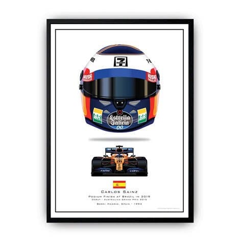 Poster Formel 1 Helme Rennfahrer Gewinner I Deko Print ohne Rahmen - justgoodmood