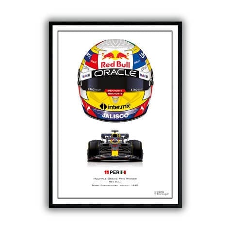 Poster Formel 1 Helme Rennfahrer Gewinner I Deko Print ohne Rahmen - justgoodmood