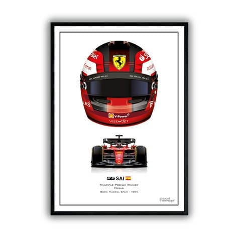 Poster Formel 1 Helme Rennfahrer Gewinner I Deko Print ohne Rahmen - justgoodmood