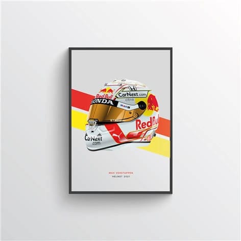 Poster Formel 1 Helme Rennfahrer Gewinner I Deko Print ohne Rahmen - justgoodmood